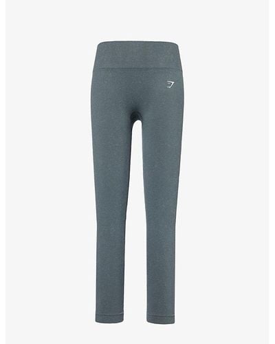 GYMSHARK Adapt Fleck High-rise Fitted Stretch-woven leggings - Blue