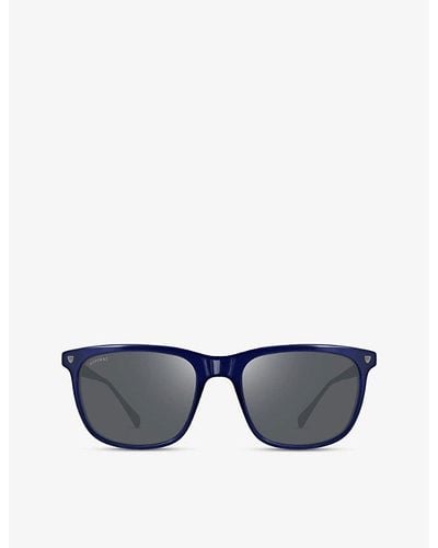 Aspinal of London Roma D-frame Acetate Sunglasses - Blue
