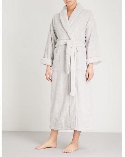 The White Company Cotton-towelling Dressing Gown - Multicolor