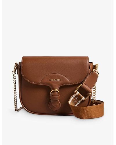Ted Baker Esia Leather Cross-body Bag - Brown