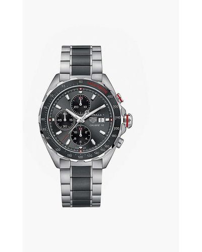 Tag Heuer Stainless Steel Formula 1 Chronograph Watch 44mm in Blue 