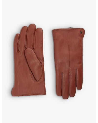Dents Maria Leather Glove - Red