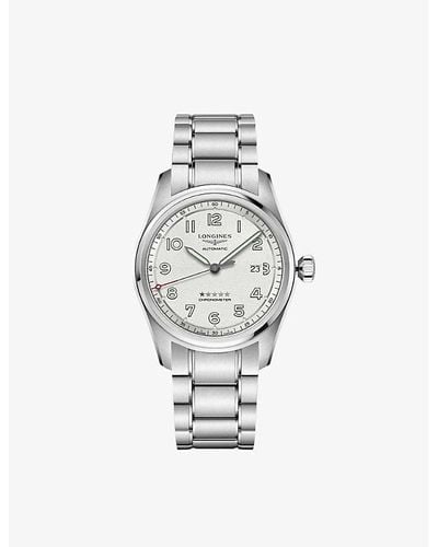 Longines L3.811.4.73.6 Spirit Stainless-steel Automatic Watch - White