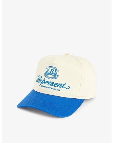 Represent Permanent Vacay Cotton-twill Cap - Blue