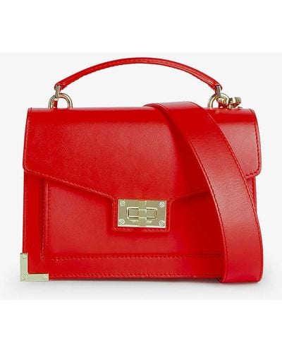 The Kooples Emily Small Leather Shoulder Bag - Red