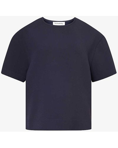 Frankie Shop Vy Sierra Short-sleeve Woven T-shirt - Blue