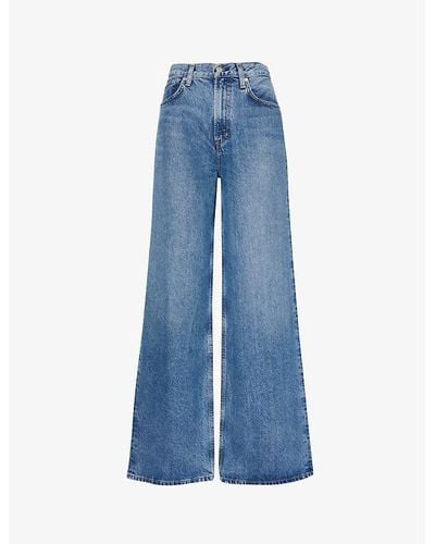 Citizens of Humanity Paloma Wide-leg Low-rise Relaxed-fit Jeans - Blue