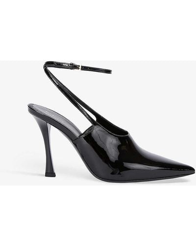 Givenchy Balance Chaos Pointed-toe Patent-leather Heeled Courts - White
