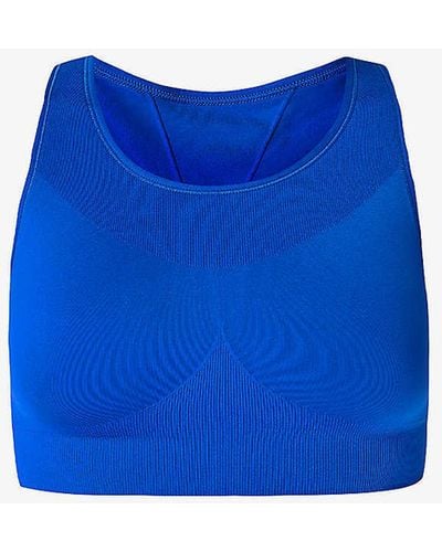 Sweaty Betty Stamina Soft-cup Stretch-woven Sports Bra - Blue