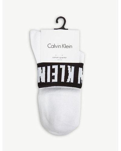 Calvin Klein Icon Logo Socks - White