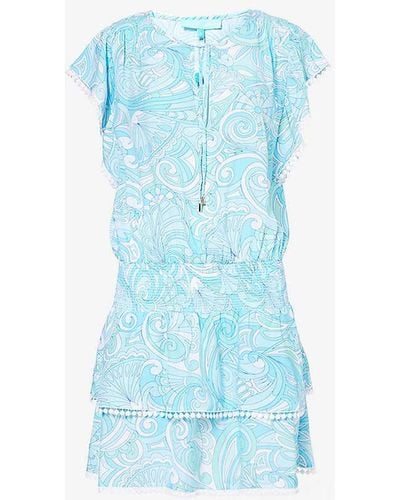 Melissa Odabash Keri Abstract-pattern Cover-up - Blue
