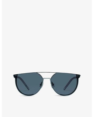 Gentle Monster K-1 07(n) Acetate And Stainless-steel D-frame Sunglasses - Blue