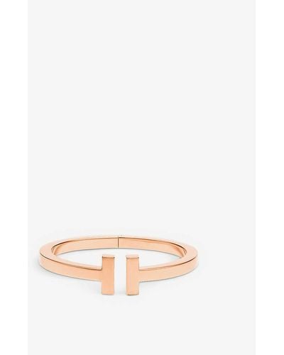 Tiffany & Co. Tiffany T Square 18ct Rose-gold Bracelet - Multicolour