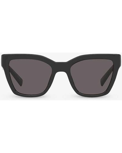 Saint Laurent Sl641 Cat-eye Frame Injected Sunglasses - Grey