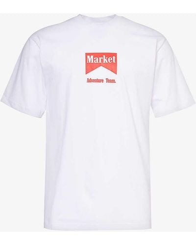 Market Adventure Team Graphic-print Cotton-jersey T-shirt - White