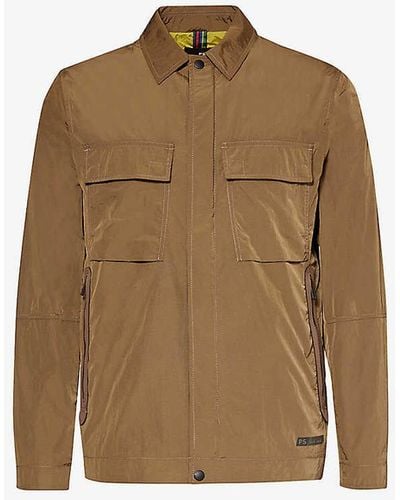 PS by Paul Smith Flap-pocket Regular-fit Recycled-nylon Jacket X - Natural