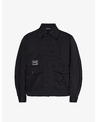 Undercover Zipped Woven Jacket X - Black