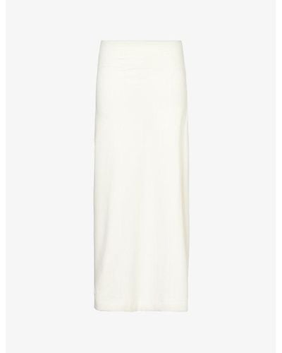 Leset Tural Les Rio Slim-fit Stretch-woven Maxi Skirt - White