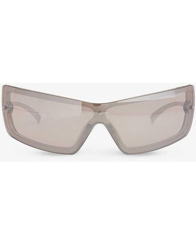 Le Specs The Bodyguard Rectangle-frame Polyethylene Sunglasses - Grey