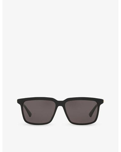 Bottega Veneta 6j000420 Bv1261s Square-frame Acetate Sunglasses - Gray