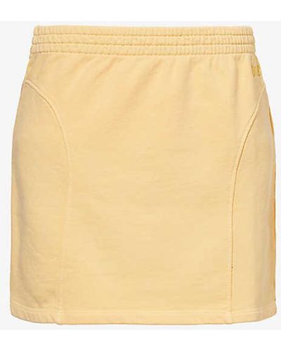 ROTATE SUNDAY Slim Organic Cotton-jersey Mini Skirt - White