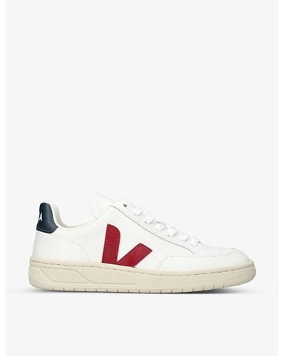 Veja V-12 Low-top Leather Low-top Sneakers - Multicolor