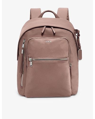 Tumi Halsey Zip-pocket Branded Nylon Backpack - Brown