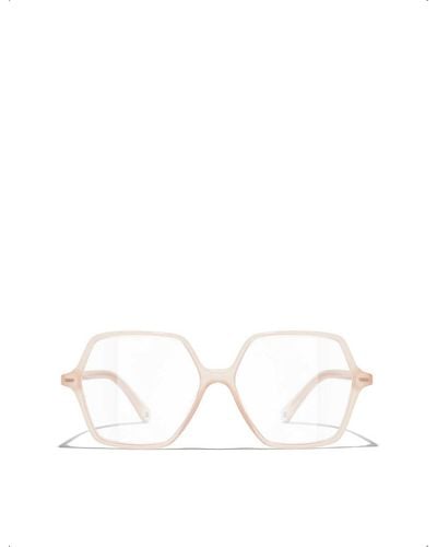 Chanel Square Eyeglasses - White
