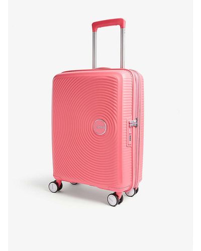 American Tourister Soundbox Expandable Four-wheel Cabin Suitcase 55cm - Pink