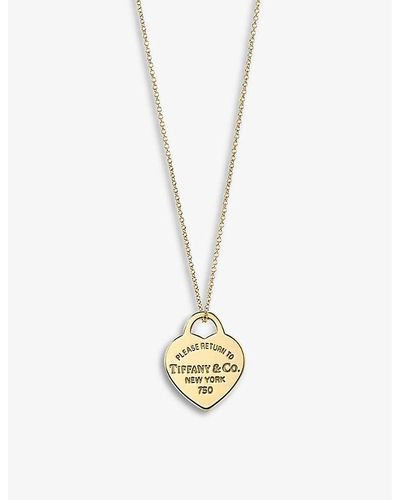 Tiffany & Co. Return To Tiffany 18ct Yellow- Pendant Necklace - Metallic