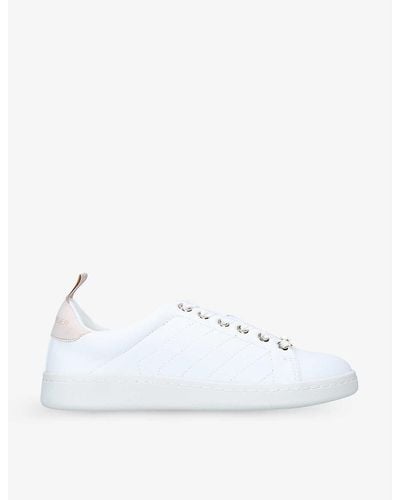KG by Kurt Geiger Liza Quilted-panel Low-top Trainers - White