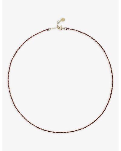 The Alkemistry Auric Love And Thread Necklace - Natural