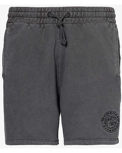 GYMSHARK Premium Legacy Logo-embroidered Cotton-jersey Shorts Xx - Grey