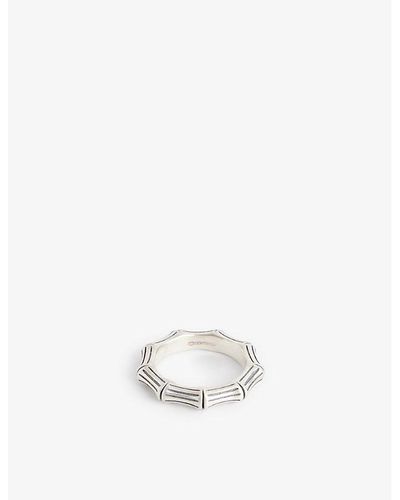 Serge Denimes Bamboo 925 Sterling- Ring - White