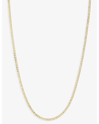 Maria Black Saffi 43 Chain-link Yellow-gold Plated Sterling-silver Necklace - White