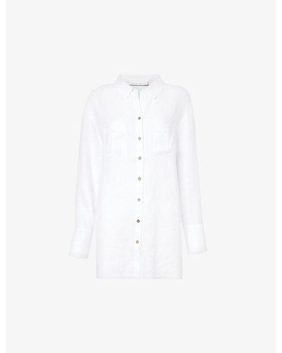 Heidi Klein Bay Relaxed-fit Linen Shirt - White