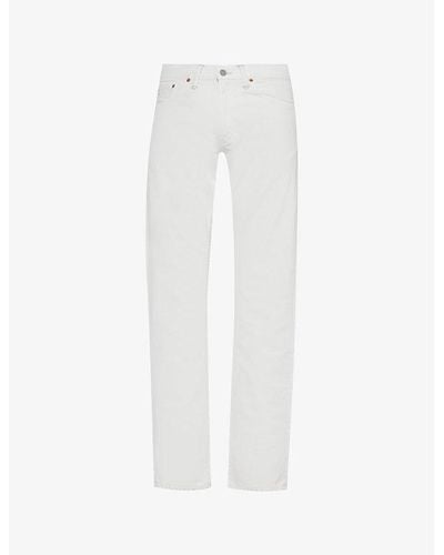 RRL Straight-leg Mid-rise Regular-fit Jeans - White