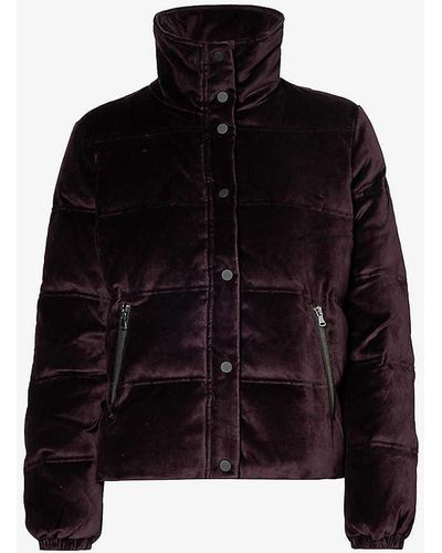 PAIGE Alpine Padded Stretch-cotton Velour Jacket - Black