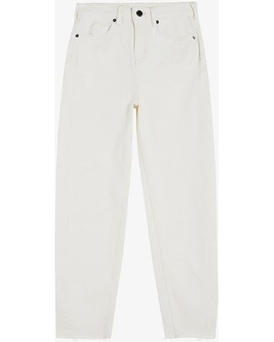 Ted Baker Ellra High-rise Barrel-leg Denim Jeans - White