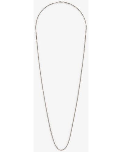 Miansai Cuban Chain Rhodium-plated Sterling-silver Necklace - White