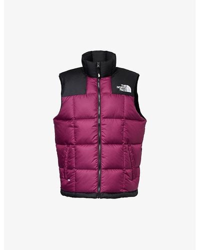 The North Face Lhotse Brand-embroidered Regular-fit Shell-down Gilet - Purple