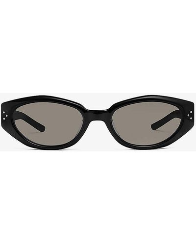 Gentle Monster Dada 01 G Hexagon-frame Acetate Sunglasses - Black