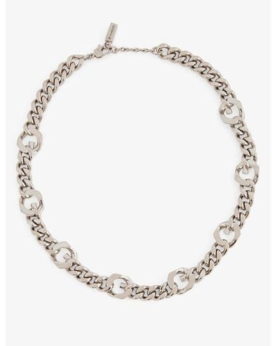 Givenchy Chain Links Brass Necklace - Natural