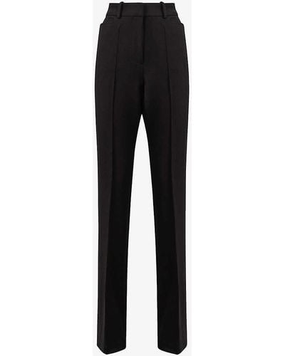 Reiss Gabi Slip-pocket Slim-leg Mid-rise Woven Trousers - Black