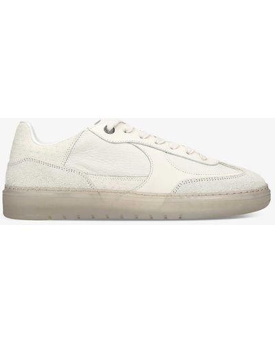Represent Virtus Leather And Suede Low-top Trainers - White