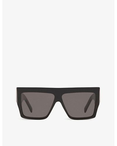 Celine Cl40092i Acetate Square-frame Sunglasses - Gray