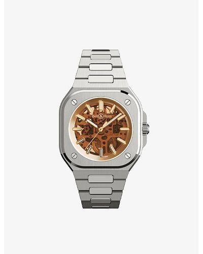 Bell & Ross Br05a-ch-skstsst Golden Stainless-steel Automatic Watch - Metallic