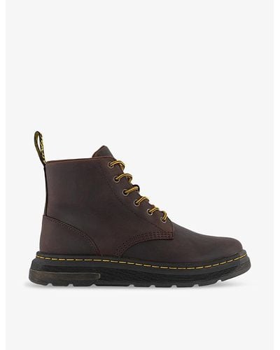 Dr. Martens Crewson Crazy Horse Lace-up Leather Chukka Boots - Black