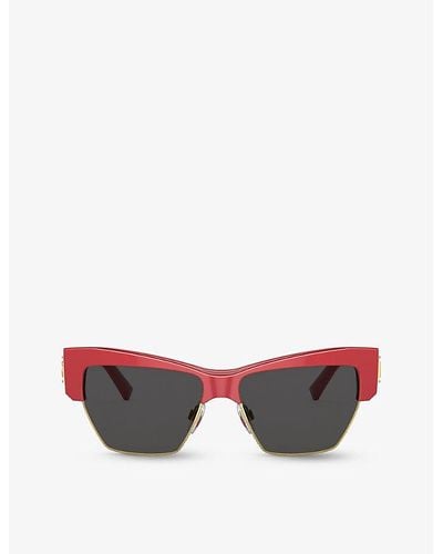 Dolce & Gabbana Dg4415 Cat-eye Acetate Sunglasses - Red