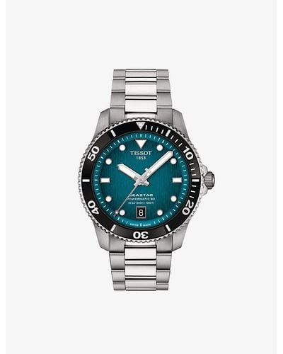 Tissot T120.807.11.091.00 Seastar 1000 Stainless-steel Automatic Watch - Metallic